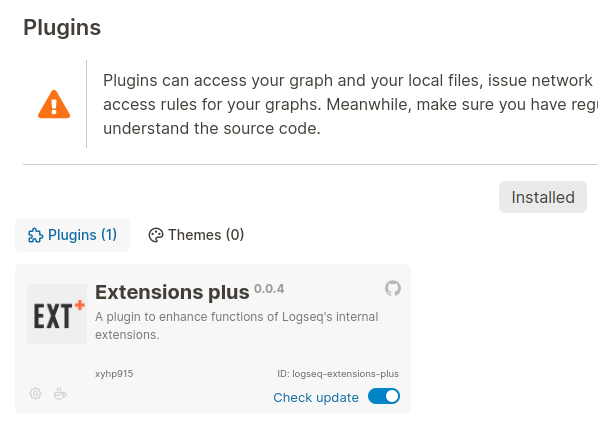 Extensions Plus plugin